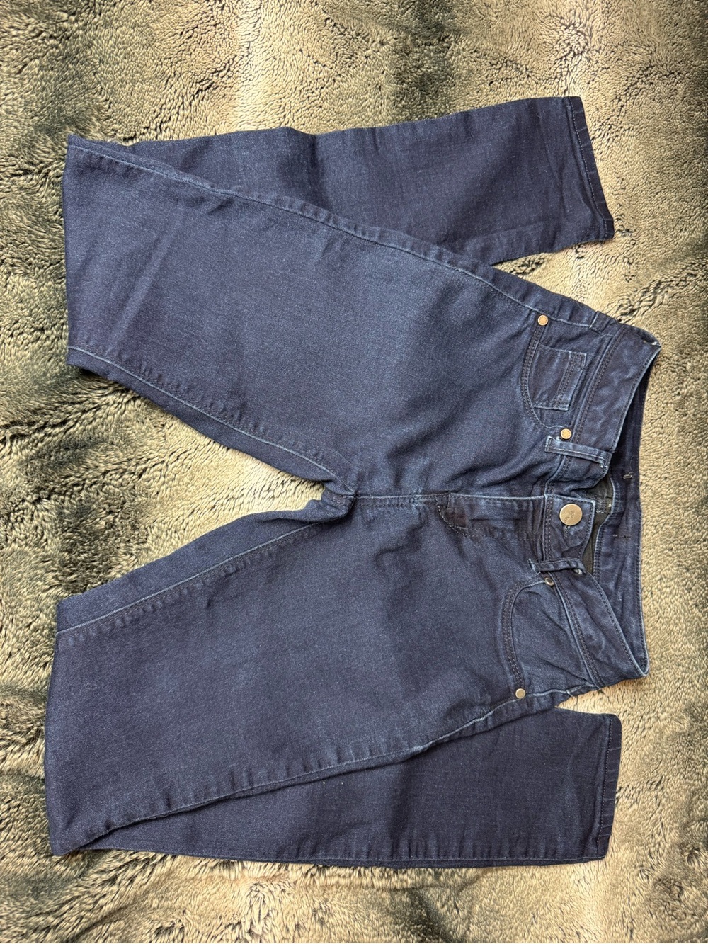 Dark blue stretchy skinny jeans